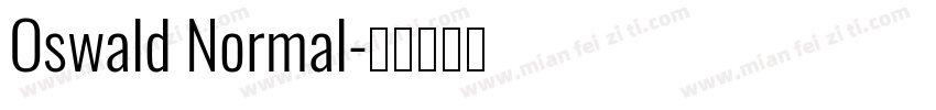 Oswald Normal字体转换